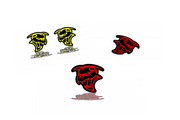 Dodge Emblem & Badges set with Ghoul logo Dodge emblems decoinfabric