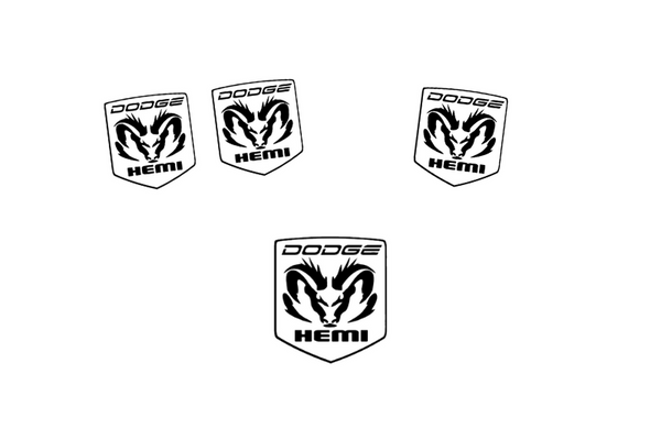 Dodge RAM Emblem & Badges set with Hemi logo (Type 2)