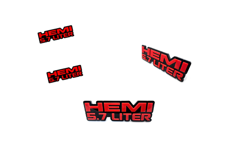 Chrysler Emblem & Badges set with Hemi 5.7 Liter logo