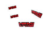 Chrysler Emblem & Badges set with Hemi 5.7 Liter logo Chrysler emblems decoinfabric