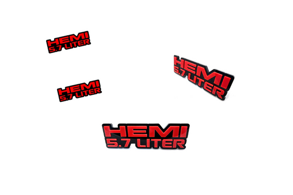 Chrysler Emblem & Badges set with Hemi 5.7 Liter logo