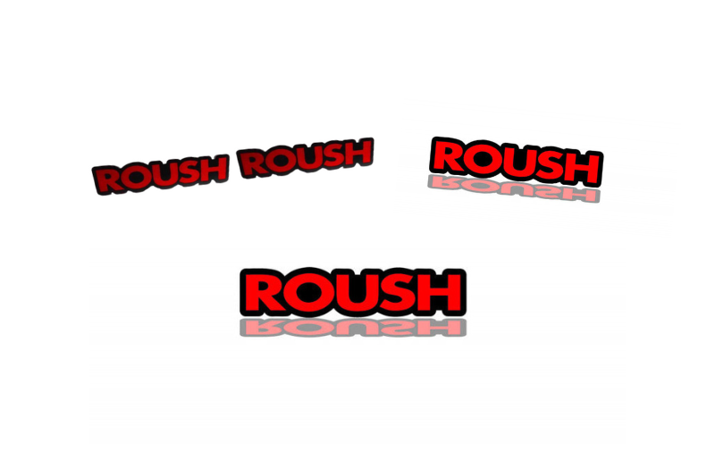 Jeep Emblem & Badges set with Roush logo Jeep emblems decoinfabric