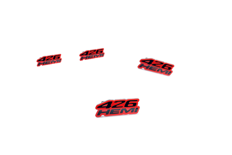 Chrysler Emblem & Badges set with 426HEMI logo (Type 2) Chrysler emblems decoinfabric