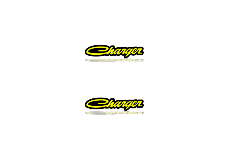 Dodge Emblem & Badge Set - Grille and Tailgate Dodge Charger logo (Type 3)