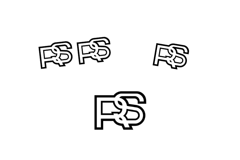 Ford Emblem & Badges set with RS logo (Type 3)