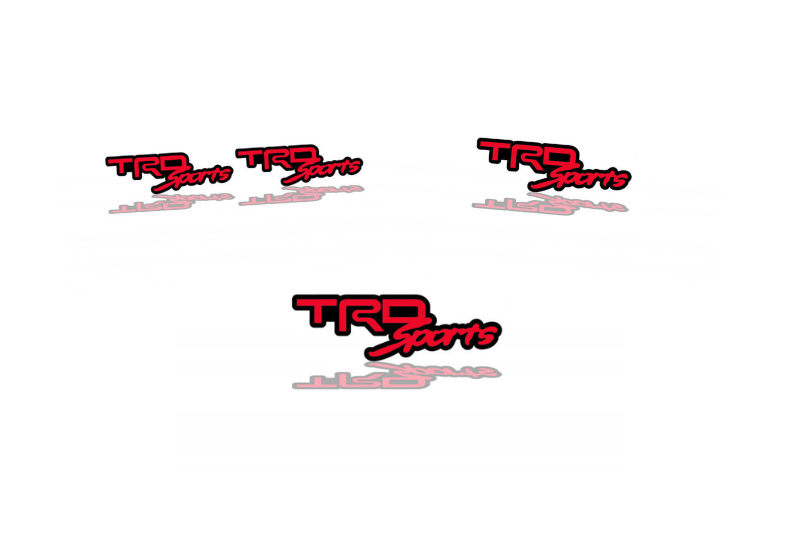 Toyota Emblem & Badges set with TRD Sports logo Toyota emblems decoinfabric