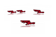 Toyota Emblem & Badges set with TRD Sports logo Toyota emblems decoinfabric