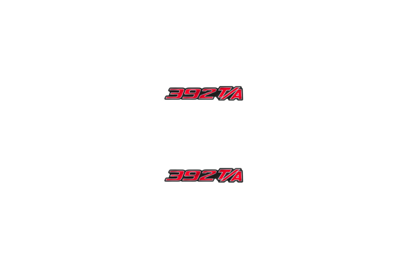 Dodge Emblem & Badge Set - Grille and Tailgate 392 T/A logo (Type 3) Dodge emblems decoinfabric RED