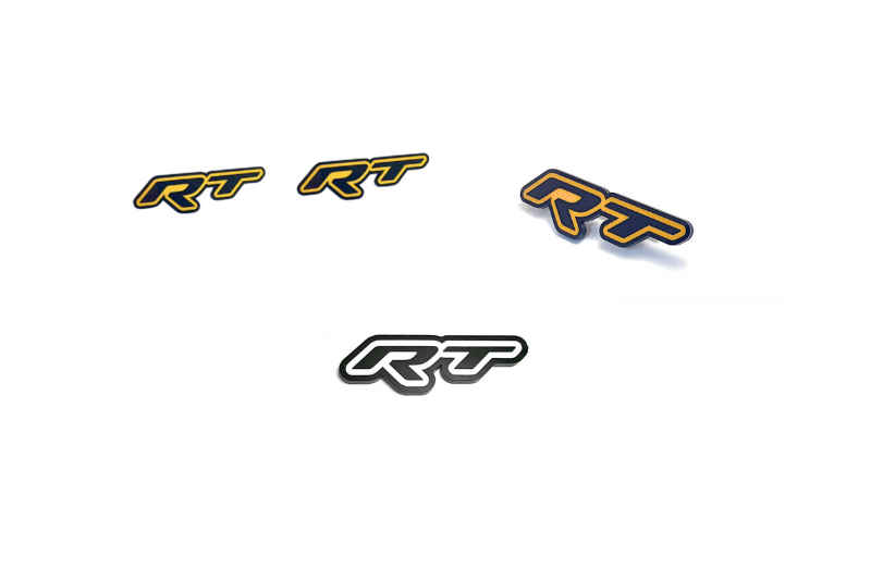 Dodge Emblem & Badges set with RT logo (Type 2)