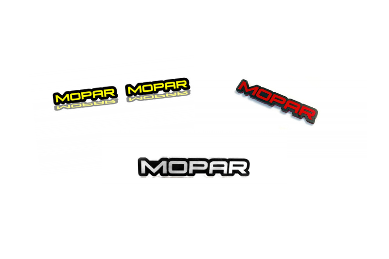Jeep Emblem & Badges set with Mopar logo Jeep emblems decoinfabric