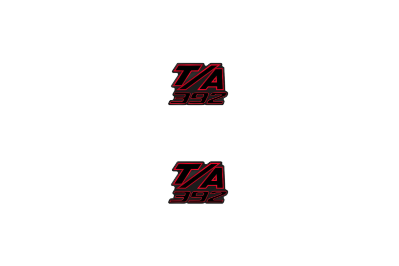 Dodge Emblem & Badge Set - Grille and Tailgate 392 T/A logo (Type 4) Dodge emblems decoinfabric RED
