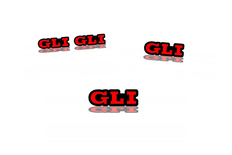 Volkswagen Emblem & Badges set with GLI logo Volkswagen emblems decoinfabric