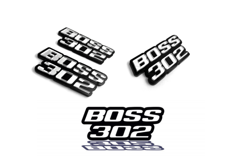 Ford Mustang Emblem & Badges set with BOSS 302 logo