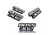 Ford Mustang Emblem & Badges set with BOSS 302 logo Ford emblems decoinfabric