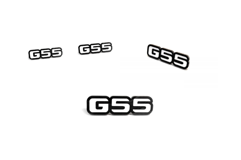 Mercedes G-Class Emblem & Badges set with G55 logo Mercedes emblems decoinfabric