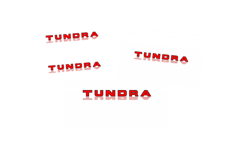 Toyota Emblem & Badges set with Tundra II logo Toyota emblems decoinfabric
