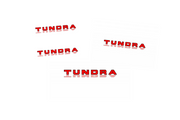 Toyota Emblem & Badges set with Tundra II logo Toyota emblems decoinfabric