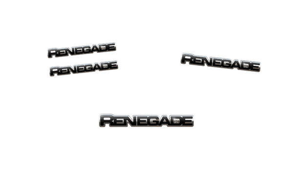 Jeep Emblem & Badges set with Renegade logo (Type 4)