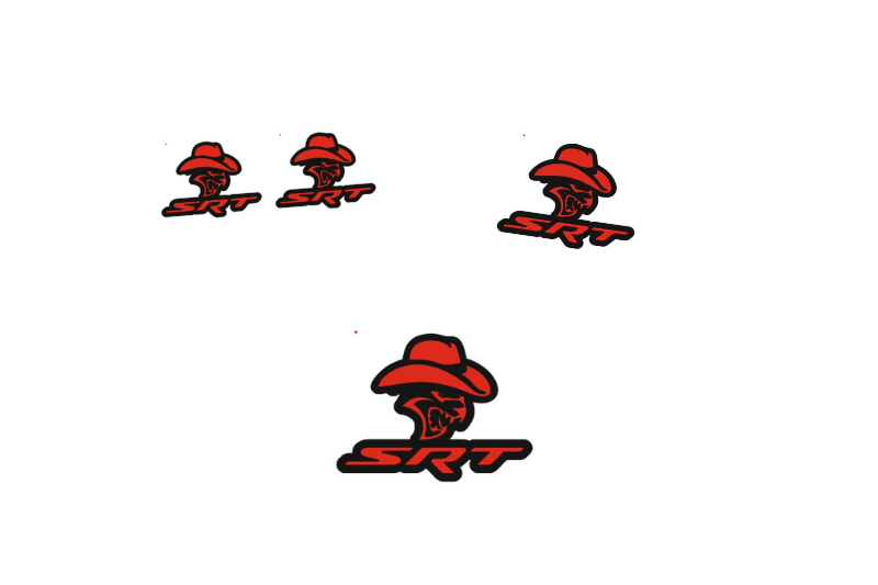 Chrysler Emblem & Badges set with Cowboy SRT logo Chrysler emblems decoinfabric