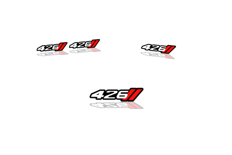 Dodge Emblem & Badges set with 426 + Dodge logo Dodge emblems decoinfabric