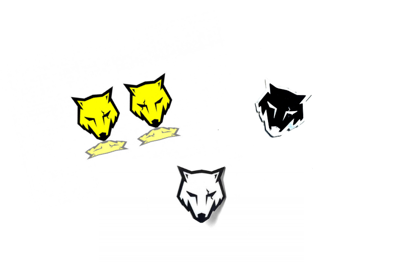 Ford Mustang Emblem & Badges set with Coyote logo Ford emblems decoinfabric