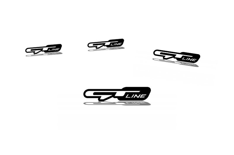 KIA Emblem & Badges set with GT line logo KIA emblems decoinfabric