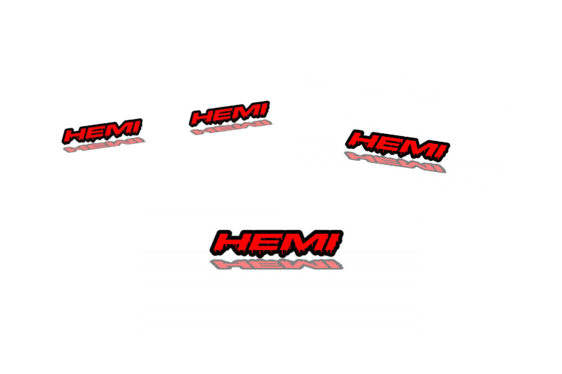 Dodge Emblem & Badges set with Hemi Blood logo Dodge emblems decoinfabric
