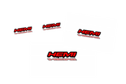 Dodge Emblem & Badges set with Hemi Blood logo Dodge emblems decoinfabric
