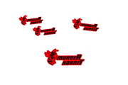 Dodge Emblem & Badges set with murdeR horneT logo (Type 2) Dodge emblems decoinfabric
