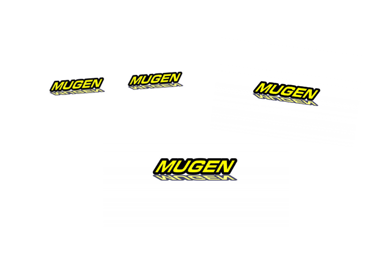 Honda Emblem & Badges set with Mugen logo Honda emblems decoinfabric