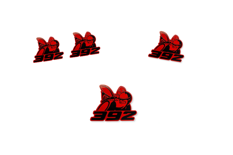Dodge Emblem & Badges set with 392 Scat Pack logo (Type 5) Dodge emblems decoinfabric