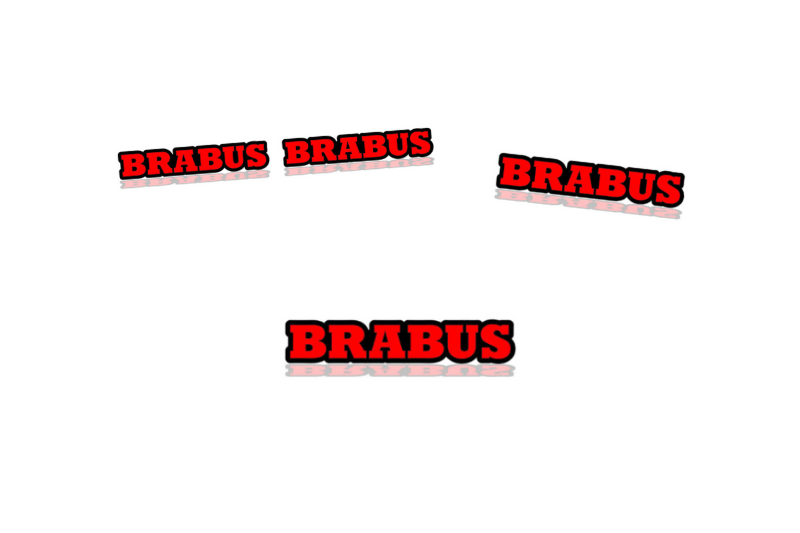 Mercedes G-Class Emblem & Badges set with Brabus logo (Type 2) Mercedes emblems decoinfabric