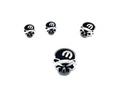 Chrysler Stainless Steel Emblem & Badges set with Mopar Skull logo (Type 2) Chrysler emblems decoinfabric
