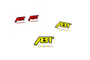 Audi Emblem & Badges set with ABT logo Audi emblems decoinfabric