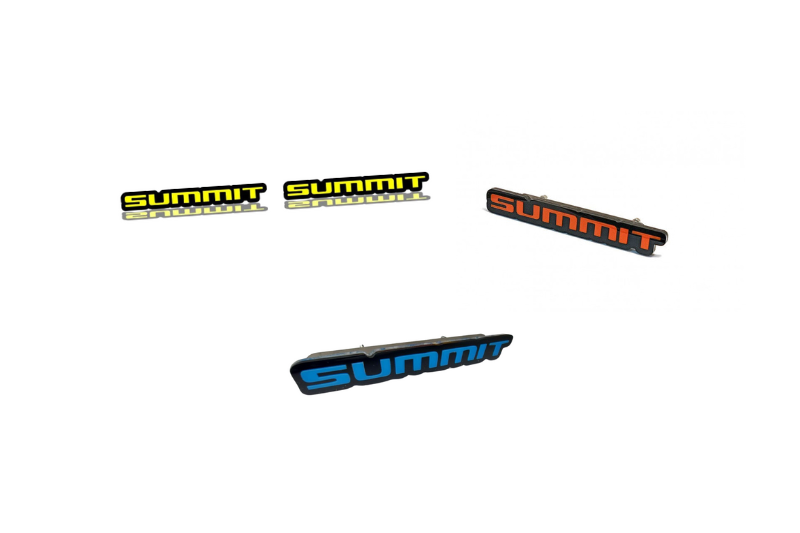 Jeep Emblem & Badges set with Summit logo Jeep emblems decoinfabric