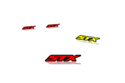 Ford F150 Emblem & Badges set with STX logo (Type 2) Ford emblems decoinfabric