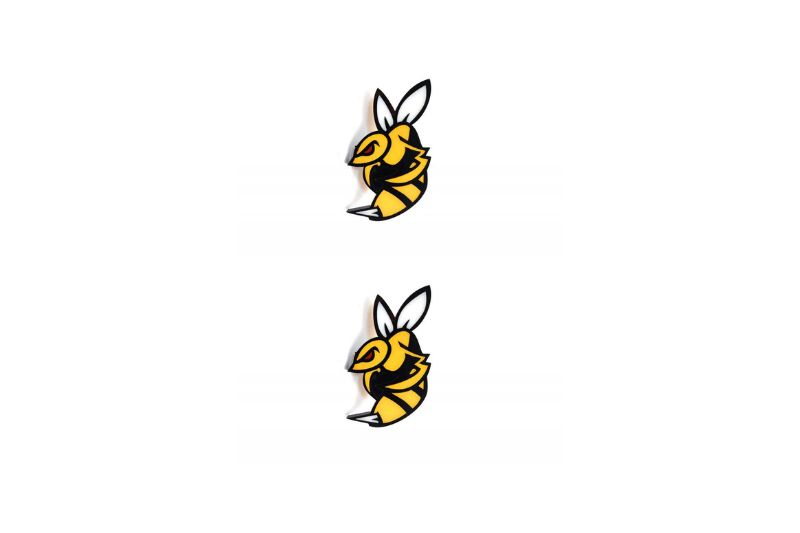 Dodge Emblem & Badge Set - Grille and Tailgate Strong Bee logo Dodge emblems decoinfabric