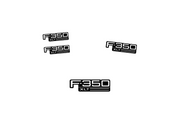 Ford F350 Emblem & Badges set with F350 XTL logo Ford emblems decoinfabric