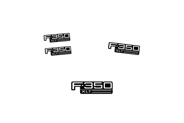 Ford F350 Emblem & Badges set with F350 XTL logo