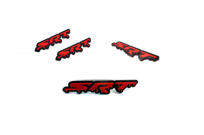 Jeep Emblem & Badges set with SRT Blood logo Jeep emblems decoinfabric