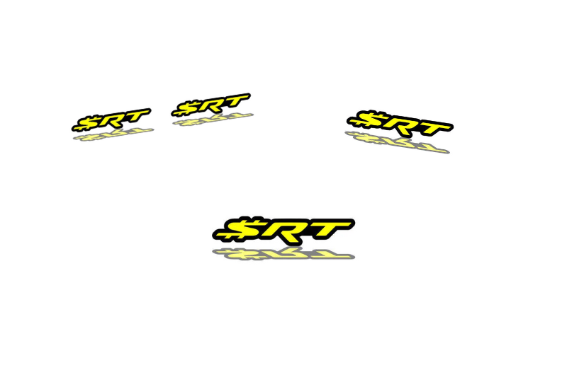 Dodge Emblem & Badges set with SRT Dollar logo Dodge emblems decoinfabric