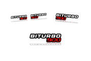 Mercedes G-Class Emblem & Badges set with BiTurbo G900 logo Mercedes emblems decoinfabric
