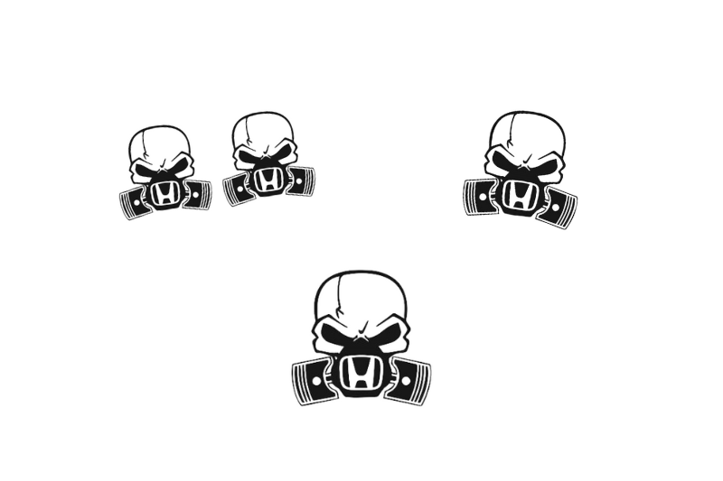 Honda Emblem & Badges set with Honda Gas Mask logo Honda emblems decoinfabric