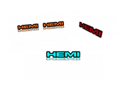 Jeep Emblem & Badges set with Hemi logo Jeep emblems decoinfabric