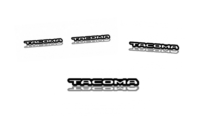 Toyota Emblem & Badges set with Tacoma III logo