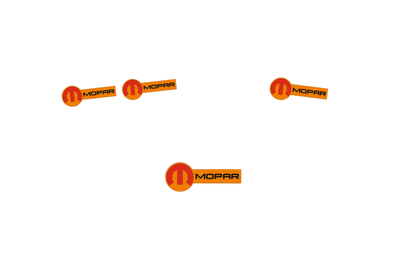 Chrysler Emblem & Badges set with Mopar logo (Type 13) Chrysler emblems decoinfabric