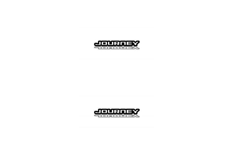 Dodge Emblem & Badge Set - Grille and Tailgate Journey logo Dodge emblems decoinfabric WHITE