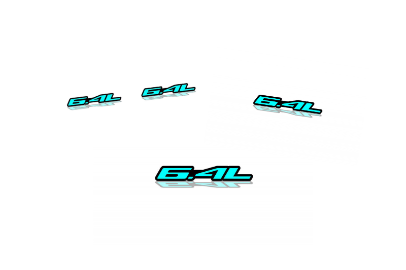 Dodge Emblem & Badges set with 6.4L logo Dodge emblems decoinfabric