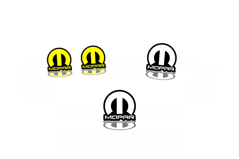 Dodge Emblem & Badges set with Mopar logo (Type 5) Dodge emblems decoinfabric