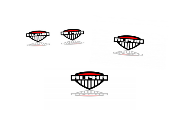 Hummer Emblem & Badges set with Alpha logo